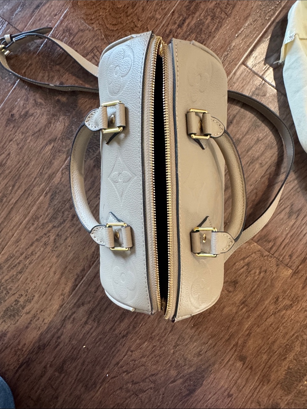 Taupe Monogram Crossbody - Picture 7 of 7